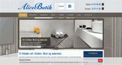 Desktop Screenshot of alicebutik.dk